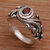 Garnet solitaire ring, 'Good Morning' - Garnet solitaire ring (image 2b) thumbail