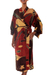 Women's batik robe, 'Coral Reefs' - Women's Batik Patterned Robe (image 2a) thumbail