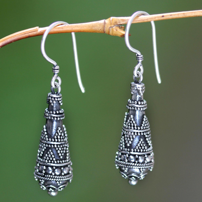 Sterling silver dangle earrings, Traditions