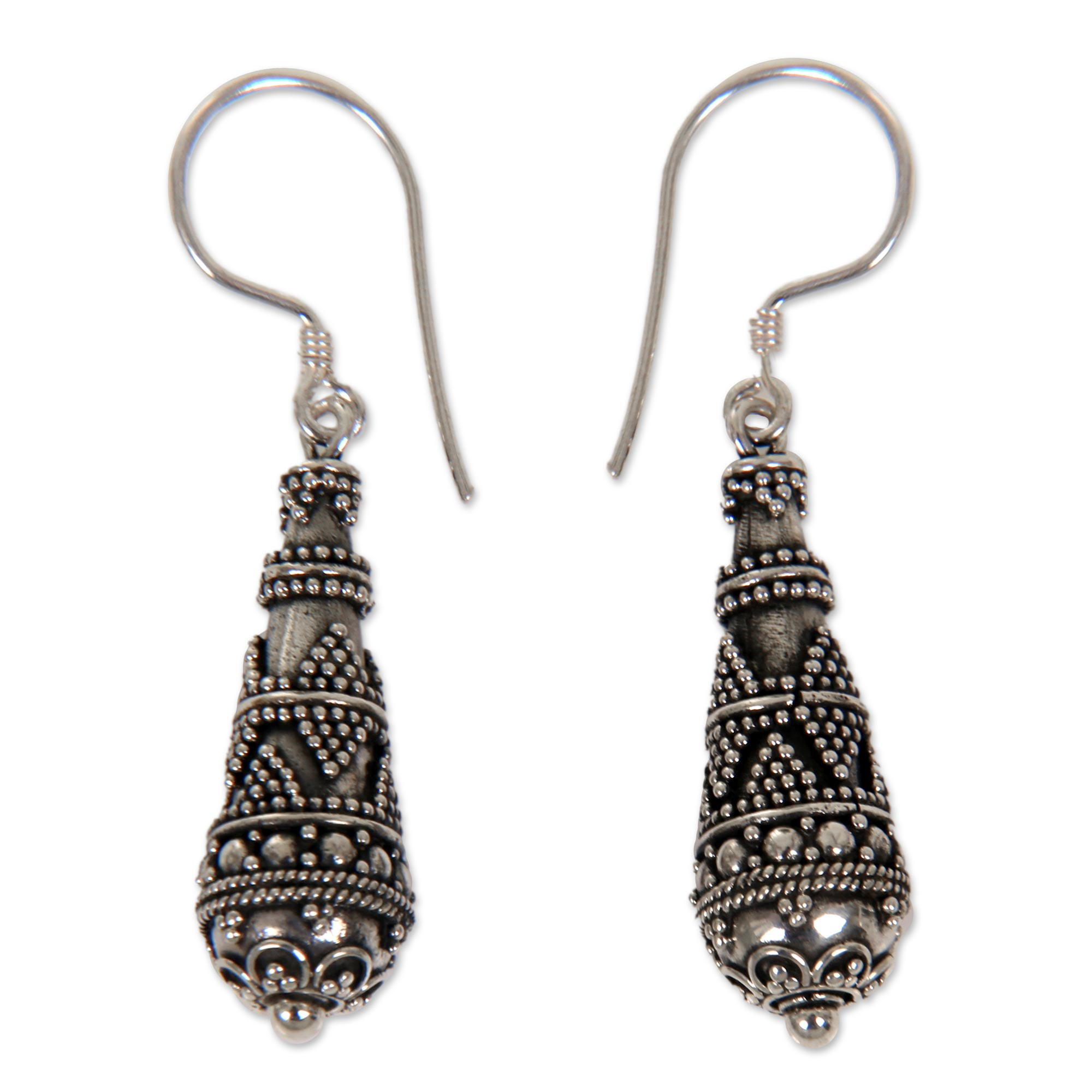 UNICEF Market | Indonesian Sterling Silver Dangle Earrings - Echoes of ...