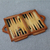Wood travel backgammon set, 'Dolphin Guard' - Wood Backgammon Set (image 2) thumbail