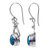 Turquoise dangle earrings, 'Temptations' - Sterling Silver Turquoise Dangle Earrings (image 2d) thumbail