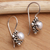 Pearl drop earrings, 'Moon Face' - Pearl Sterling Silver Drop Earrings (image 2b) thumbail