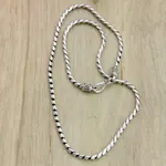 Sterling silver chain necklace, 'Silver Sleek' - Sterling Silver Chain Necklace