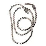 Sterling silver chain necklace, 'Silver Sleek' - Sterling Silver Chain Necklace