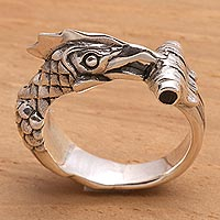 Featured review for Mens amethyst ring, Rooster