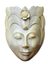 Máscara de madera - Máscara de madera tallada en madera floral
