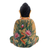 Wood statuette, 'Buddha of Paradise' - Hand Painted Wood Sculpture (image 2e) thumbail
