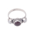 Perlen- und Granatring - Indonesischer Ring aus Sterlingsilber und Granat