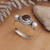 Pearl and garnet ring, 'Harmony of Opposites' - Indonesian Sterling Silver and Garnet Ring (image 2b) thumbail