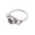 Pearl and garnet ring, 'Harmony of Opposites' - Indonesian Sterling Silver and Garnet Ring (image 2d) thumbail