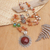 Carnelian pendant necklace, 'Fiery Splendor' - Carnelian pendant necklace (image 2) thumbail