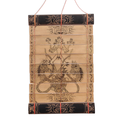 Palmblatt-Wandbehang, 'Symbol Gottes - Palmblatt-Wandbehang