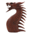 Wood statuette, 'Dragon's Head' - Wood Statuette from Indonesia (image 2c) thumbail