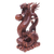 Wood statuette, 'Coiling Dragons' - Handcrafted Wood Sculpture thumbail