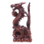 Wood statuette, 'Coiling Dragons' - Handcrafted Wood Sculpture (image 2b) thumbail