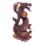 Wood statuette, 'Coiling Dragons' - Handcrafted Wood Sculpture (image 2c) thumbail