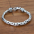 Men's sterling silver braided bracelet, 'Silver Dragon' - Men's Sterling Silver Bracelet (image 2) thumbail