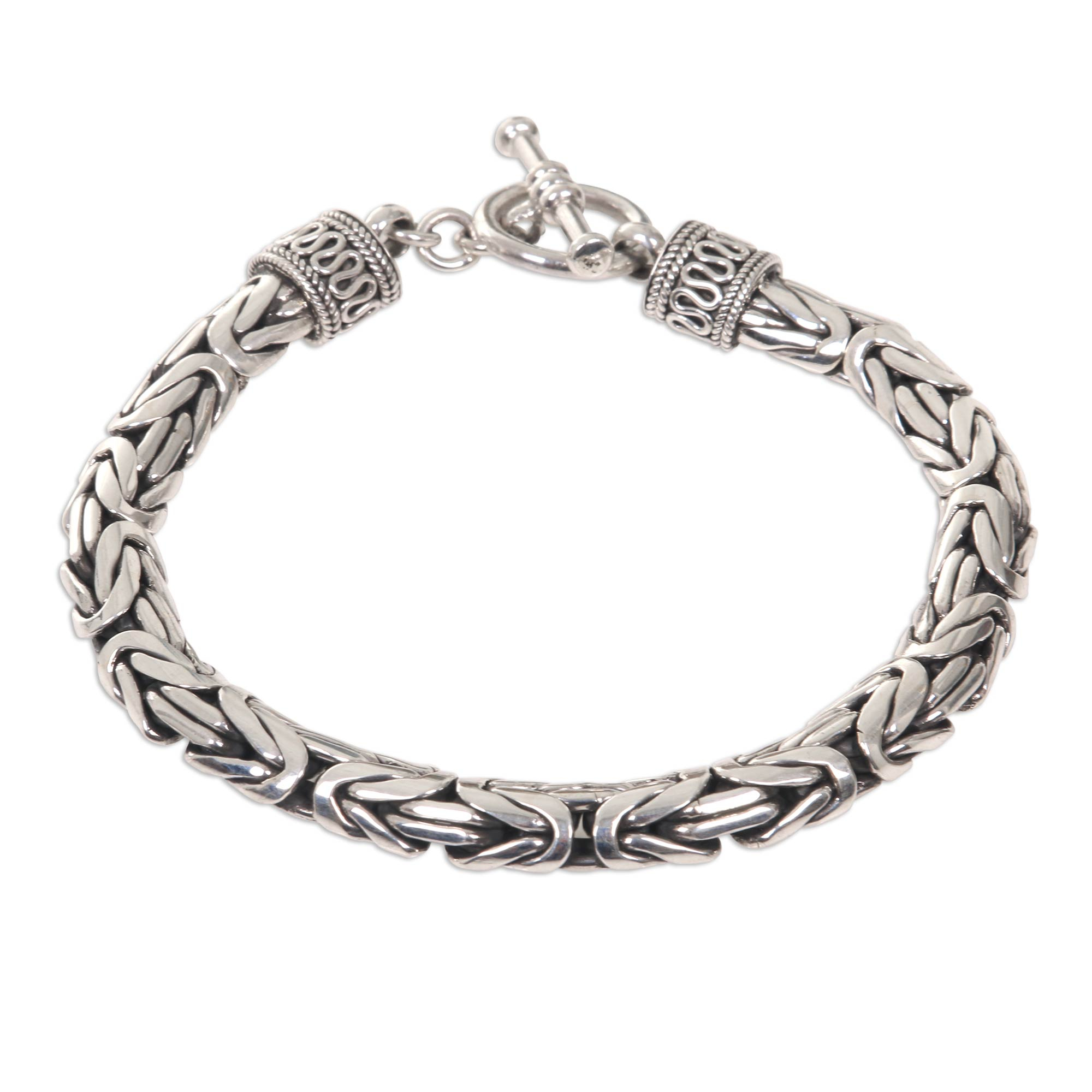 Silver Dragon Men's Chain Bracelet