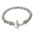 Men's sterling silver braided bracelet, 'Silver Dragon' - Men's Sterling Silver Bracelet (image 2d) thumbail