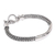 Men's sterling silver braided bracelet, 'Silver Classic' - Sterling Silver Chain Bracelet from Indonesia (image 2b) thumbail