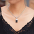 Onyx choker, 'Dream Guide' - Onyx Sterling Silver Pendant Necklace  (image 2j) thumbail