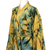 Women's batik robe, 'Golden Firebirds' - Women's Batik Patterned Robe (image 2d) thumbail