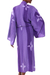 Women's batik robe, 'Kissed by Violet' - Women's Handcrafted Batik Robe (image 2b) thumbail