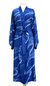 Women's batik robe, 'Sea of Sapphire' - Women's Batik Patterned Robe (image 2c) thumbail
