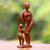 Wood sculpture, 'Abstract Family' - Hand Carved Mother and Child Sculpture (image 2b) thumbail