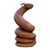 Wood sculpture, 'Serpent Guardian' - Wood Snake Sculpture thumbail