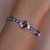 Garnet pendant bracelet, 'Cosmic Story' - Sterling Silver Garnet Bracelet (image 2b) thumbail