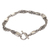 Sterling silver braided bracelet, 'Cosmic Paths' - Handmade Sterling Silver Chain Bracelet (image 2b) thumbail