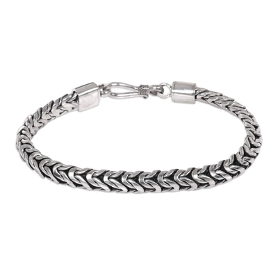 Handmade Sterling Silver Chain Bracelet