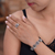 Garnet flower bracelet, 'Sacred Red Lotus' - Garnet flower bracelet (image 2b) thumbail
