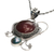 Carnelian and pearl pendant necklace, 'Eloquence' - Carnelian Sterling Silver Pendant Necklace (image 2e) thumbail