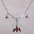 Carnelian and pearl necklace, 'Balinese Blossom' - Carnelian Silver Pendant Necklace (image 2) thumbail