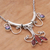 Carnelian and pearl necklace, 'Balinese Blossom' - Carnelian Silver Pendant Necklace (image 2b) thumbail