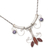 Carnelian and pearl necklace, 'Balinese Blossom' - Carnelian Silver Pendant Necklace (image 2c) thumbail