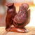 Wood statuette, 'Owl Couple' - Hand Made Wood Bird Sculpture (image 2c) thumbail