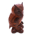 Wood statuette, 'Crested Owl' - Fair Trade Wood Bird Sculpture (image 2c) thumbail