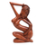 Wood statuette, 'Sensuality' - Female Nude Sculpture thumbail