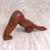 Wood statuette, 'Downward Facing Dog' - Wood statuette (image 2c) thumbail