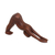 Wood statuette, 'Downward Facing Dog' - Wood statuette (image 2f) thumbail