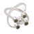 Cultured pearl and peridot cocktail ring, 'Orbits' - Artisan Crafted Peridot and Pearl Ring (image 2b) thumbail