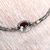 Garnet charm bracelet, 'Triple Passion' - Garnet charm bracelet (image 2b) thumbail