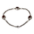 Garnet charm bracelet, 'Triple Passion' - Garnet charm bracelet (image 2c) thumbail