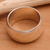 Men's sterling silver ring, 'Peace' - Men's Sterling Silver Band Ring (image 2b) thumbail