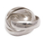 Men's sterling silver ring, 'Family of Three' - Men's Handmade Sterling Silver Band Ring (image 2e) thumbail