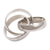 Men's sterling silver ring, 'Family of Three' - Men's Handmade Sterling Silver Band Ring (image 2f) thumbail